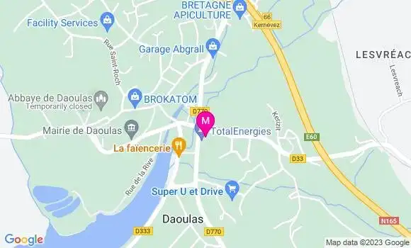 Localisation Garage Guezenec