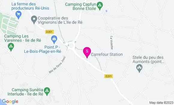 Localisation Carrefour Station