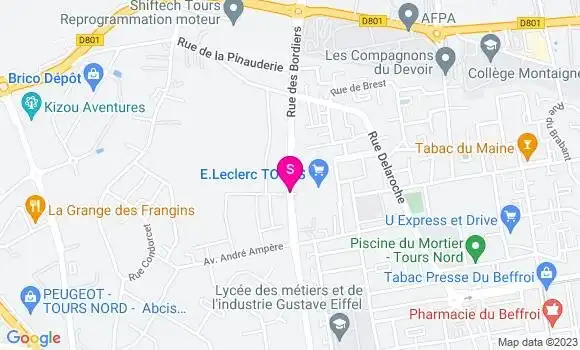 Localisation Station Leclerc