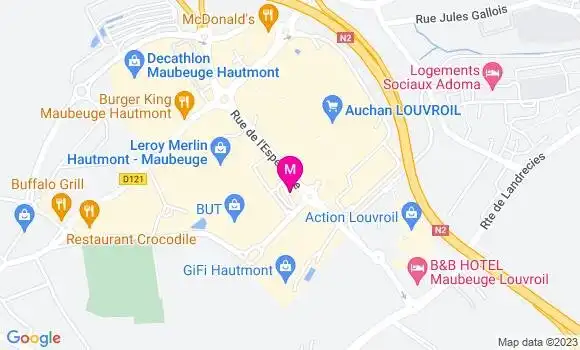 Localisation Station Auchan