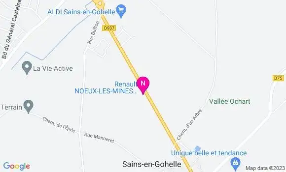 Localisation Garage de la Gohelle