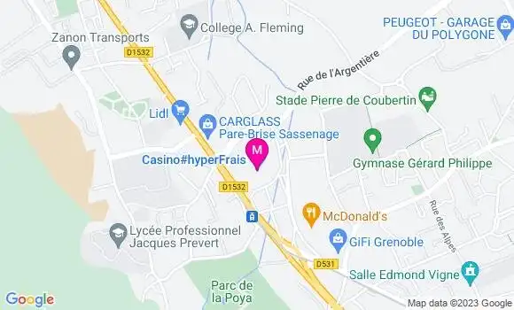 Localisation Géant Casino