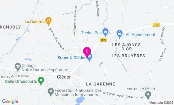 Localisation Super U