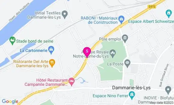 Localisation Relais Dammarie les Lys