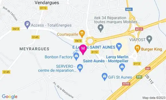 Localisation Station Leclerc