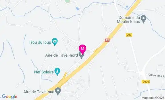 Localisation Esso Tavel Nord