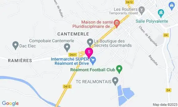 Localisation Intermarché Station