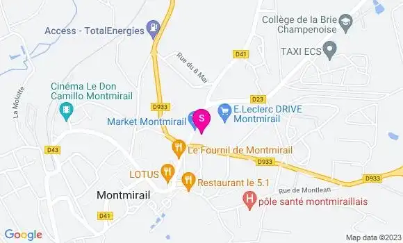Localisation Station Leclerc