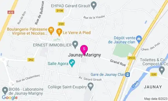 Localisation Avia Aire de Poitiers