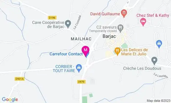 Localisation Carrefour Contact