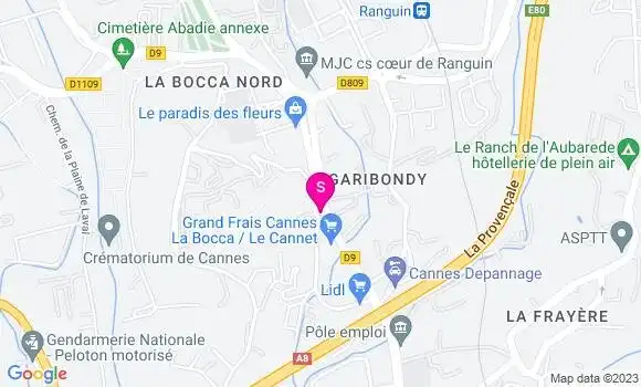 Localisation Relais la Frayere