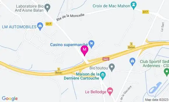 Localisation Géant Casino
