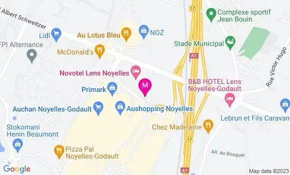 Localisation Station Auchan