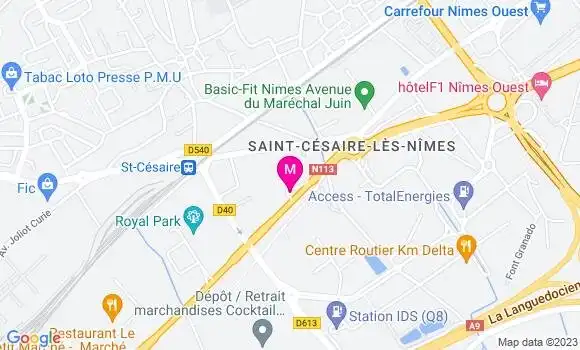 Localisation Relais du Mas de Cheylon