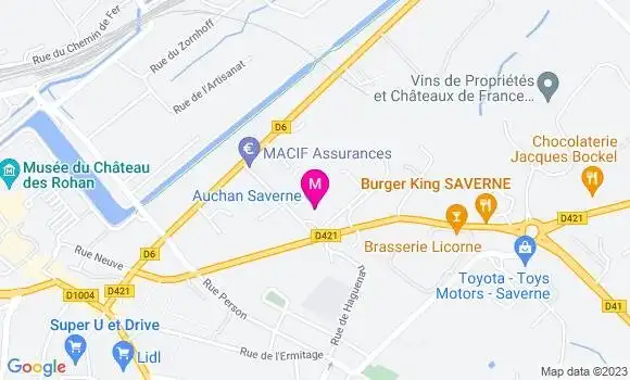 Localisation Auchan