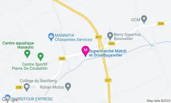 Localisation Supermarchés Match