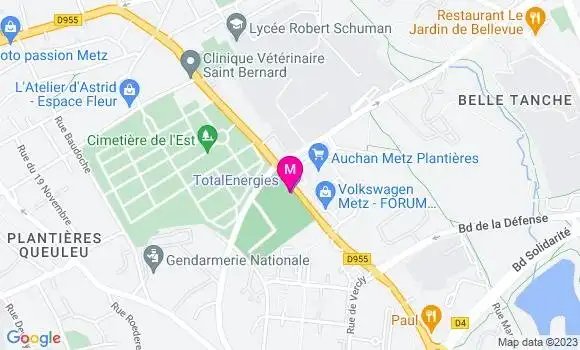 Localisation TotalEnergies