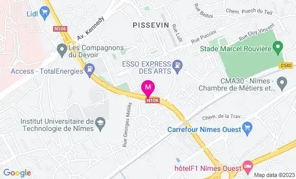Localisation Relais Valdegour