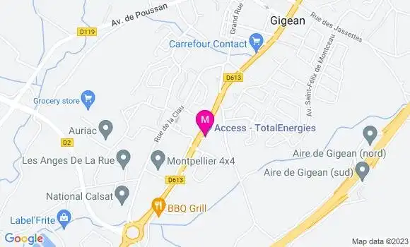 Localisation Access TotalEnergies