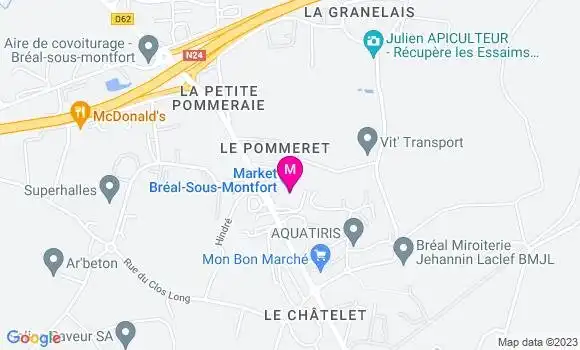 Localisation Carrefour Market