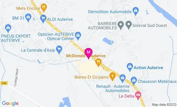 Localisation Station Carrefour