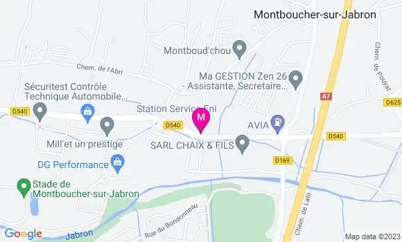 Localisation Station Eni