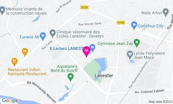 Localisation Station Leclerc