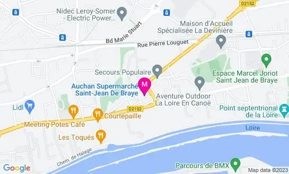 Localisation Auchan Supermarché