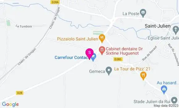 Localisation Station Carrefour
