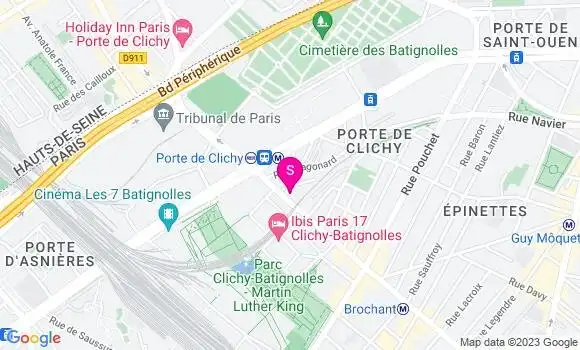 Localisation Relais Paris Clichy