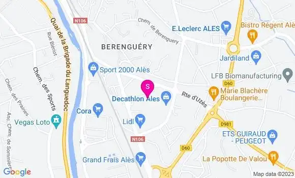 Localisation Station Auchan