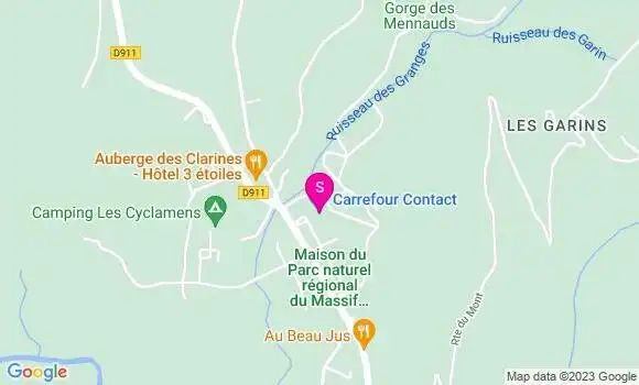 Localisation Carrefour Contact