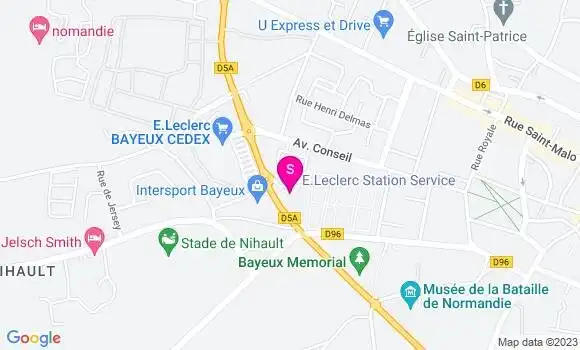Localisation Station Leclerc