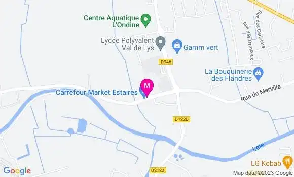 Localisation Carrefour Market