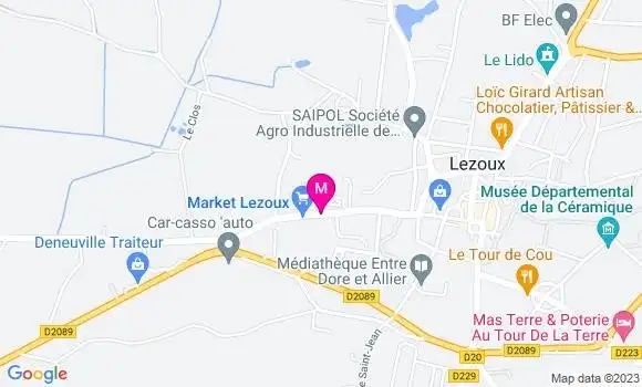 Localisation Carrefour Market