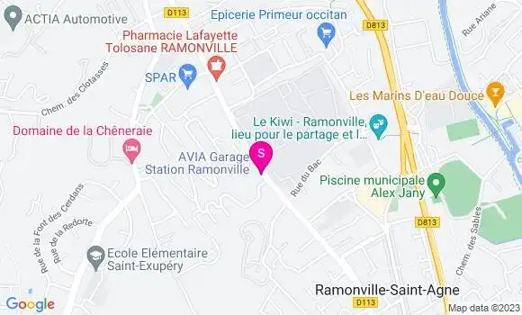 Localisation Garage Station Ramonville