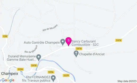 Localisation Sancy Carburant