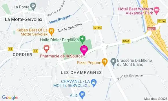 Localisation Station Agip
