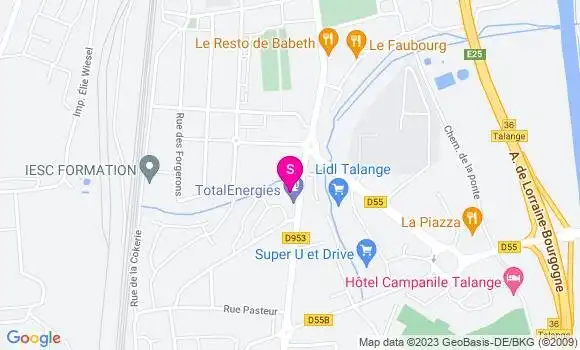 Localisation TotalEnergies
