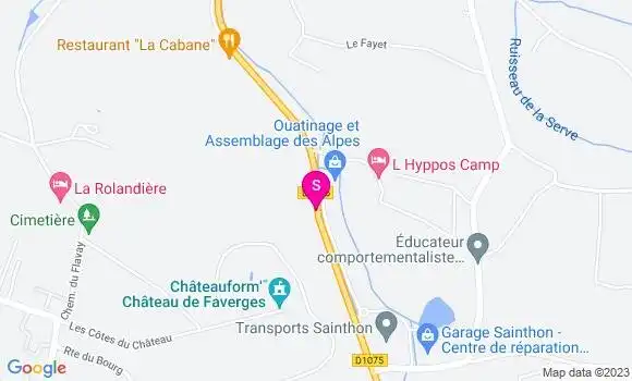 Localisation Relais des Balmes