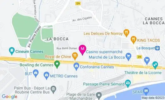 Localisation Casino Supermarché