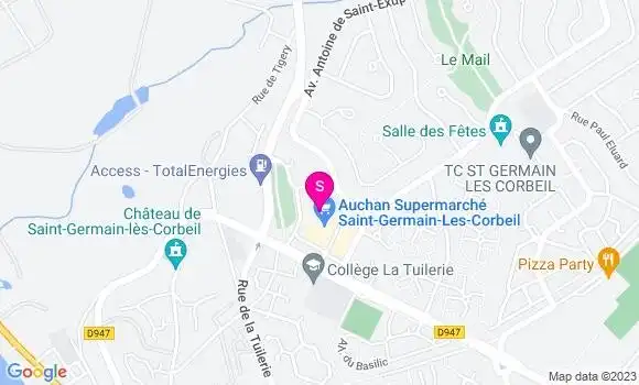 Localisation Station Auchan