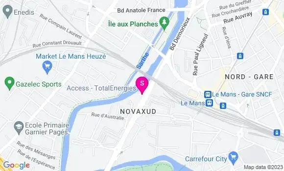 Localisation Relais de la Sarthe