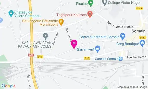 Localisation Carrefour Market