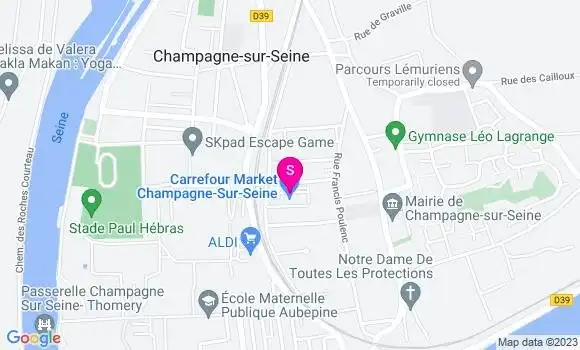 Localisation Carrefour Market