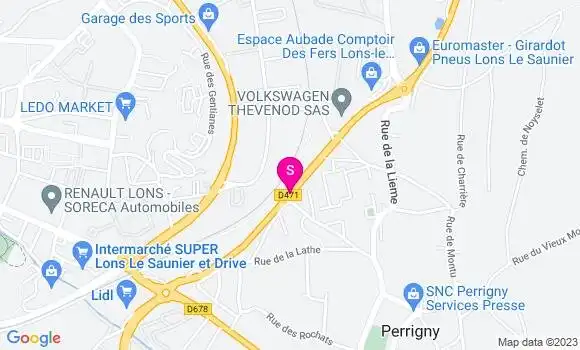 Localisation Carrefour Market