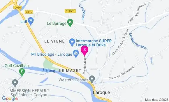 Localisation Intermarché Station