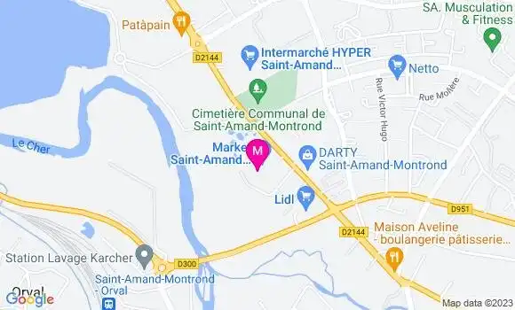 Localisation Carrefour Market