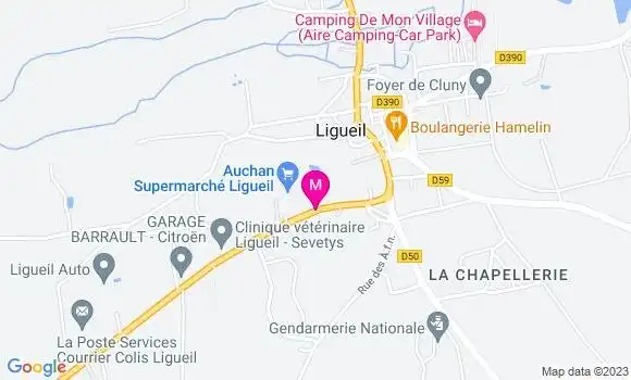Localisation Auchan Supermarché