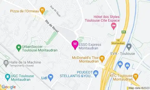 Localisation Esso Express